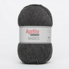 100g ANDES SOCKS Sockenwolle Alpaka SUPERWASH 4-fach Wolle Anthrazit ähnl. REGIA